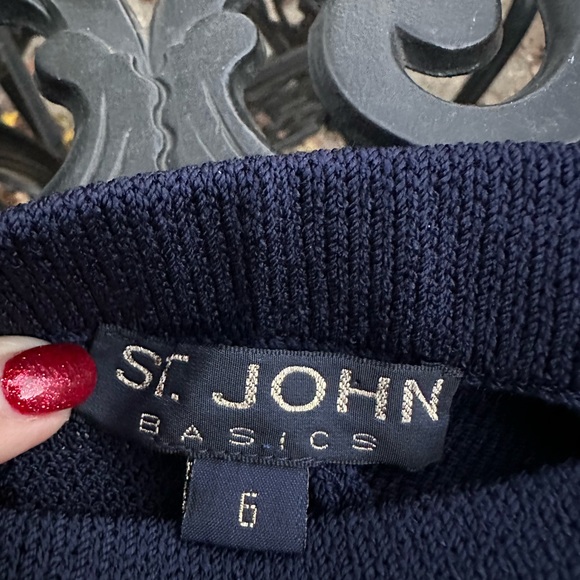 St. John 3 Piece Navy Blue Pant Set - Picture 16 of 16